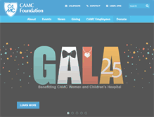 Tablet Screenshot of camcfoundation.org